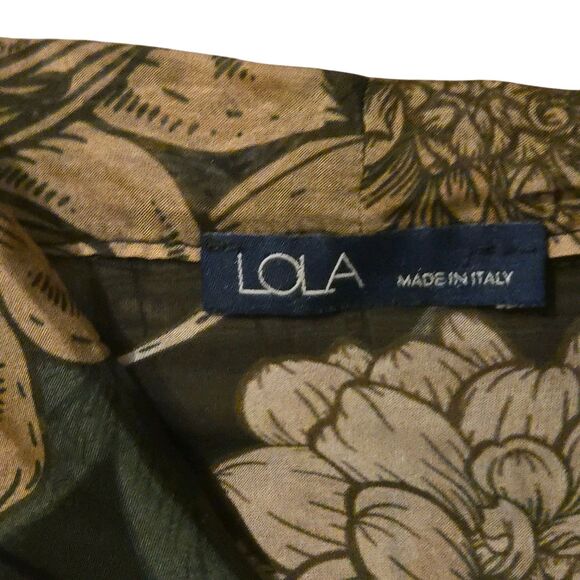 Lola Italy M Viscose/Silk Whimsigoth Fairy Grunge Floral Sheer Flowy - Picture 5 of 10